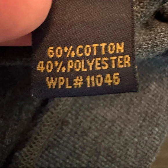 Vintage 1946 Men's Quarter Zip Pullover Washed, Stoned, Beaten Navy Size XLarge - Picture 7 of 8